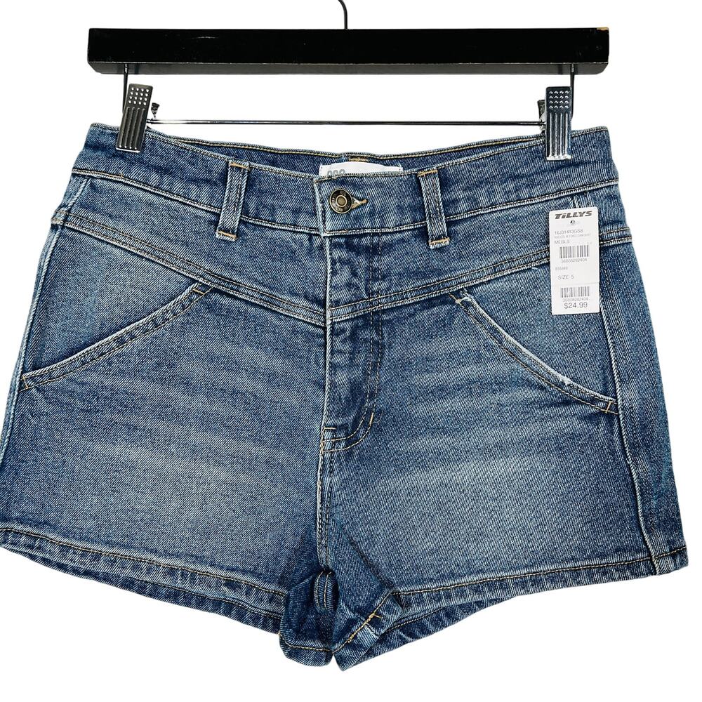 RSQ Blue Denim High-Rise Shorts